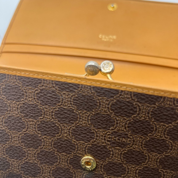 Celine Macadam Long Brown Wallet - Picture 7 of 10